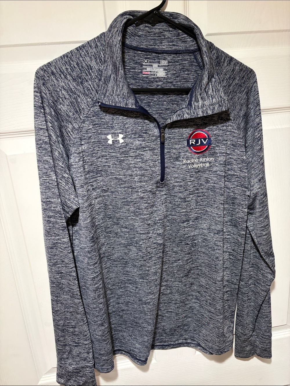 Under Armour Navy Heathered RJV (Racine Junior) Volleyball Quarter-Zip Pullover